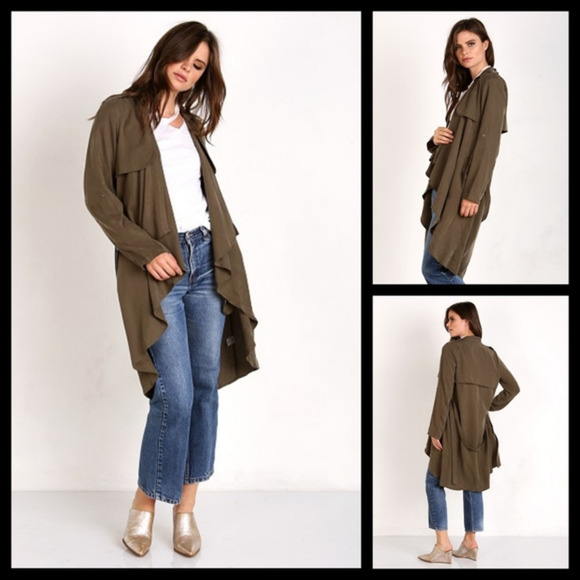 Lovers +‎ Friends Morning View Coat Moss - Picture 1 of 2